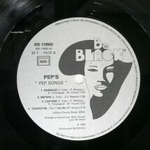 PEP’S/PEP SONGS/BE BLACK BB110503 LP_画像2