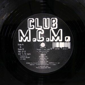 CLUB M.C.M./PUMP IT LIKE THIS/RHYTHMBEAT RB212 12