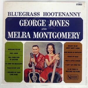 GEORGE JONES & MELBA MONTGOMERY/BLUEGRASS HOOTENANNY/UNITED ARTISTS K20P77 LP