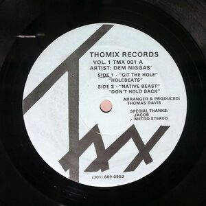 DEM NIGGAS/THOMIX RECORDS VOL. 1/THOMMIX TMX001 12