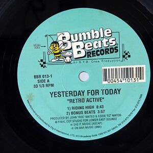 YESTERDAY FOR TODAY/RETRO ACTIVE/BUMBLE BEATS BBR0131 12
