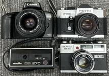 ●　Canon　キャノン　MINOLTA　ミノルタ　RICOH　リコー　カメラ　レンズ　ポケットカメラ　EOS1000S　FTE　ELNICA35M　など　おまとめ_画像3