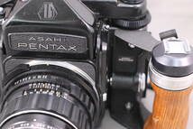 ☆★ASAHI PENTAX67 アサヒ ペンタックス67☆★バケペン 中判 フィルムカメラセット レンズ3本　木製グリップ　アサヒキャップ付き 現状品_画像7