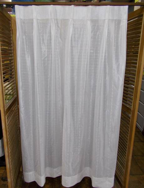 カーテン　巾68×高さ136cm　レースカーテン　ミラーレースカーテン オーダーカーテン展示品処分　送料無料