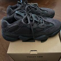 新品貴重adidas YEEZY 500 Black 27cm F36640 アディダス イージー500 ユーティリティ ブラック 350 700 slide 黒 CONFIRMED v2_画像3