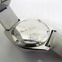 中古 Paul Smith ポールスミス 腕時計 シルバー クォーツ 6038-H24741 アナログ グレー文字盤 3針 メンズ RY0879_画像6