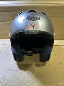 (MH9)Arai ジェットヘルメット SZ RAMⅢ シールド無し Mサイズ 現状中古品