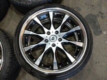 WORK シュバート SW2 19インチ 8j +45 SEIBARING 235/35R19 PCD114.3 5H 22年製 夏タイヤ付き ワーク SCHWERT バリ山 美品 ファイアストン_画像3