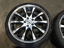 WORK シュバート SW2 19インチ 8j +45 SEIBARING 235/35R19 PCD114.3 5H 22年製 夏タイヤ付き ワーク SCHWERT バリ山 美品 ファイアストン_画像4