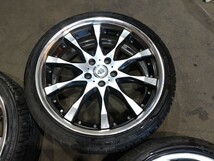 WORK シュバート SW2 19インチ 8j +45 SEIBARING 235/35R19 PCD114.3 5H 22年製 夏タイヤ付き ワーク SCHWERT バリ山 美品 ファイアストン_画像5