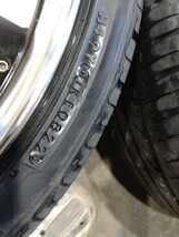 WORK シュバート SW2 19インチ 8j +45 SEIBARING 235/35R19 PCD114.3 5H 22年製 夏タイヤ付き ワーク SCHWERT バリ山 美品 ファイアストン_画像6