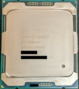 Intel CPU Xeon E5-2699v4 SR2JS 22C/44T 2.20～3.60GHz Cache 55MB DDR4-2400 TDP 145W FCLGA2011-3