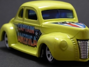 ☆日曜夜☆未開封新品☆'40 FORD COUPE☆MARVEL☆CAPTAIN AMERICA 75TH ANNIVERSARY SERIES☆HOT WHEELS