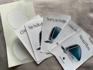 初代 iMac ボンダイブルー　りんご　Apple ステッカー　シールセット　美品　非売品