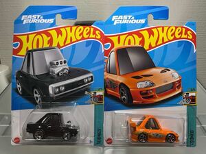 Hot Wheels FAST&FURIOUS TOONED ‘70 DODGE CHARGER ‘94 TOYOTA SUPRA ワイルドスピード ワイスピ ダッジ チャージャー トヨタ スープラ