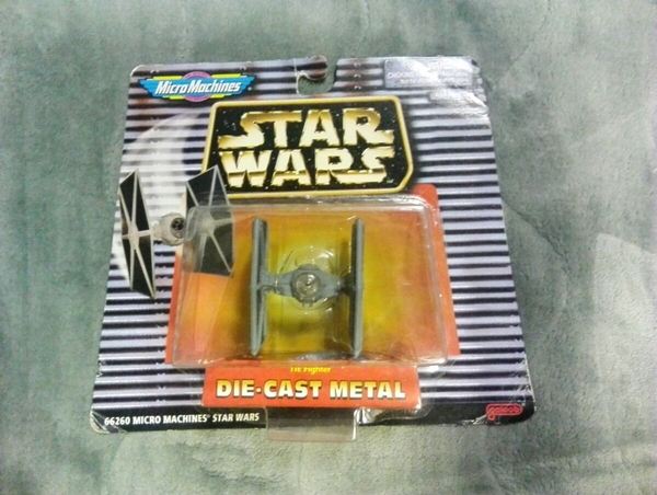 STAR WARS マイクロマシーンズ製 スターウォーズ TIE Fighter タイ・ファイター 精密ダイキャスト 1996 Galoob Toys 金属製　昭和レトロSF