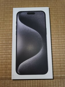 新品未開封　SIMフリー　iPhone 15 Pro Max A17 Pro 6.7型 ストレージ：256GB デュアルSIM（nano-SIMとeSIM） MU6P3J/A ブラックチタニウム