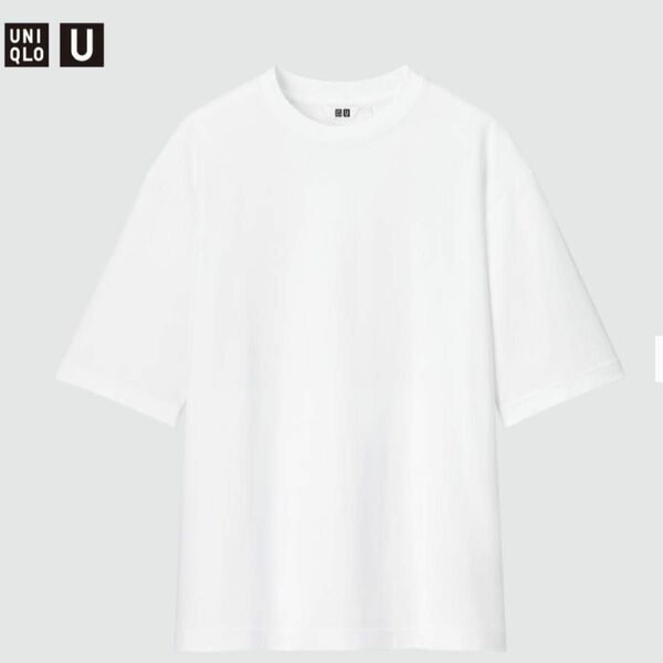 UNIQLO エアリズムコットンオーバーサイズTシャツ（5分袖）