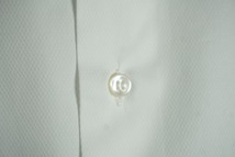 美品 正規 BRIONI ブリオーニ コットン フォーマル シャツ ドレス Yシャツ 長袖 ホワイト 43白 本物1226N▲_画像3