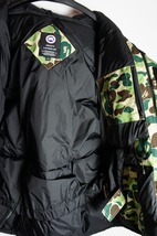 新品 国内正規21AW A BATHING APEエイプ × CANADA GOOSEカナダグース EXPEDITION PARKA ABC CAMOダウン ジャケット4660MBC迷彩 本物125O▲_画像3