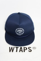 極美品23AW WTAPSダブルタップス MILITIA CAP CTPL TWILL INGREDIENTS パネル キャップ 帽子 232HCDT-HT12 紺209O_画像1