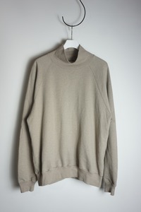 美品 21AW AURALEE オーラリー SUPER SOFT HEAVY SWEAT MOCK NECK 長袖 モックネック スウェット シャツ A21AP02GU ベージュ4本物220O▲