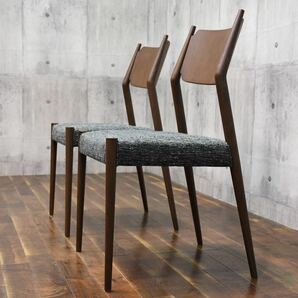 DBC16 展示品 nissin 日進木工 Forms フォルムス ダイニングチェア 2脚セット 10.5万 張り込み 飛騨の家具 食卓椅子 アクタス 北欧スタイルの画像3