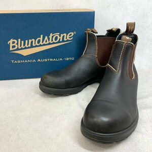 美品 Blundstone ブランドストーン BS500050 ORIGINALS サイドゴア ブーツ シューズ スムース レザー 革 メンズ UK8 約26.5cm ブラウン 靴