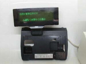 ‖通電確認済‖東芝テック QT-100 客面表示器 裏パネル【型番 : LIU-QT100-BCUK-R】POSシステム 中古品【通電接続・表示確認済】POSレジ