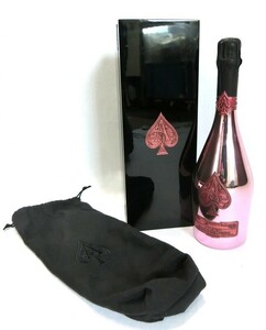 1000円スタート シャンパン ARMAND DE BRIGNAC BRUT ROSE 750ml 12.5% 約1675g 未開栓 箱/布袋付き アルマンド ロゼ WHO お酒⑳831