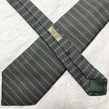 ■表側美品■HERMES エルメス　ネクタイ　H柄　金具　紐　シルク100% フランス製_画像5