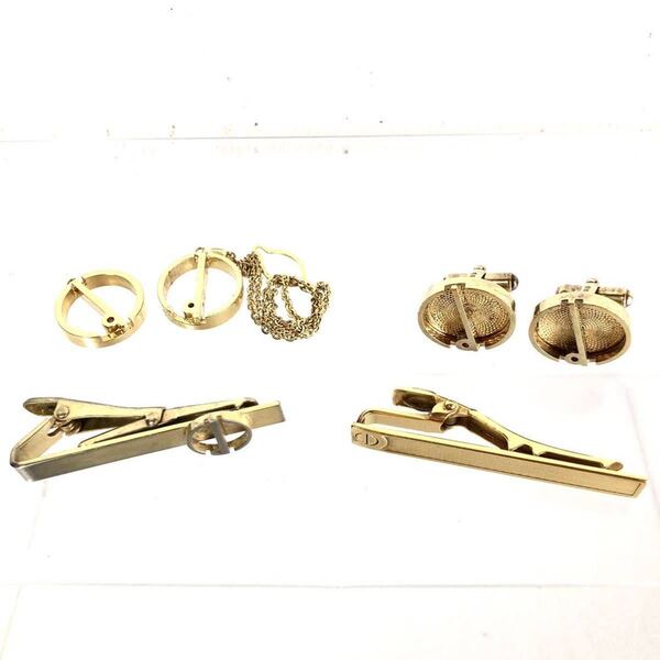 dunhill ダンヒル メンズアクセサリー セット カフス、タイピン ゴールド金具