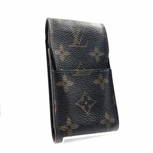 LOUIS VUITTON Louis Vuitton монограмма ete.i сигарета сигареты кейс сигарета кейс Франция производства печать есть Brown 