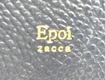 ■美品■Epoi エポイ　zacca ザッカ　ストラップ　パスケース　定期入れ　カードケース　首掛け　レザー　ネイビー　日本製_画像9
