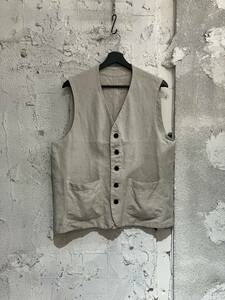 美品 evan kinori Welt Pocket Vest エヴァンキノリ ヘンプベスト サイズM 併2853