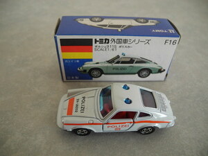 トミカ F16 ポルシェ911S ポリスカー(白/オレンジ・POLIZEI)