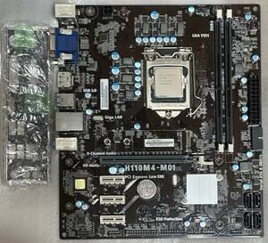 中古　マザーボード ESD H110M4-M01+CPU i5－6500セット（OS入れての動作確認済み）