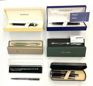 A#3726 GIVENCHY WATERMAN PARKER SOMES DUNHILL DAKS SIMPSON 他 ボールペン7点おまとめ 現状品