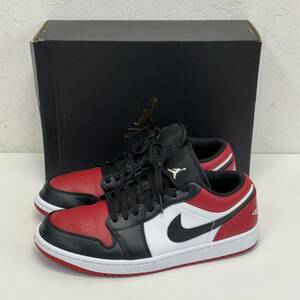 NIKE AIR JORDAN 1 LOW BRED TOE 553558-612 size 9.5 黒タグ 箱付き ナイキ エアジョーダン AJ1 ブレッドトゥ スニーカー 27.5cm