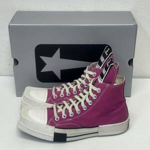 Rick Owens DRKSHDW × CONVERSE TURBODRK LACELESS pink size7 リックオウエンス ダークシャドウ コンバース ハイカットスニーカー ピンク