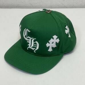 CHROME HEARTS CROSS PATCH BASEBALL CAP クロムハーツ クロス パッチ ベースボールキャップ size ONE SIZE グリーン/ホワイトの画像2