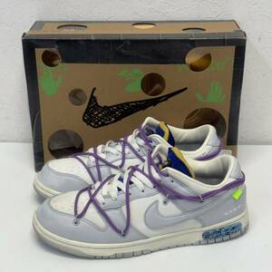 OFF-WHITE × NIKE DUNK LOW 1 Sail/Neutral Grey DM1602-107 オフホワイト ナイキ ダンクロー size US 11 スニーカー 箱付き