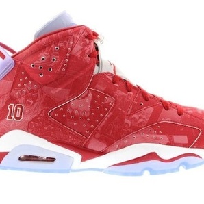 NIKE AIR JORDAN 6 RETRO × SLAM DUNK 717302-600 size 11 新品 ナイキ スラムダンク エアジョーダン6 AJ6 スニーカー 桜木花道 三井寿の画像1