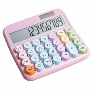 Калькулятор Солнечный большой экранный магазин поп -офис в розовый магазин розовый