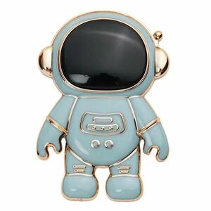 【1円スタート】かわいい　3D　宇宙飛行士　スマホ　スタンド　アクセサリー　 green