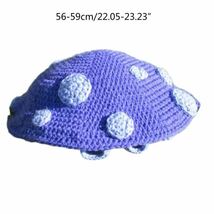 キノコ　かぎ針編み　帽子　きのこ　ユニセックス　かわいい　コスプレ　オシャレ　アウトドア　Pink_画像3