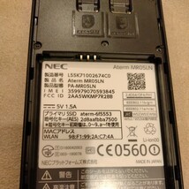 ★☆ Aterm MR05LN NEC LTEモバイルルーター SIMフリー ブラック Wi-Fi デュアルSIM ☆★_画像4