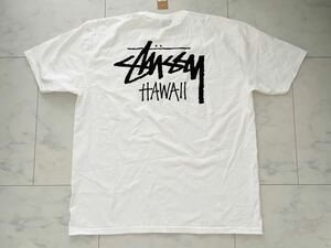 新品　STUSSY Hawaii ステューシー カイルア店限定 ハワイ限定　ホワイト　 半袖　Tシャツ　白　XL