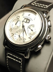 送料無料 定価56万 MAURICE LACROIX FLYBACK MP6098 モーリスラクロア フライバック LONGINES フレデリック コンスタント Montblanc 腕時計