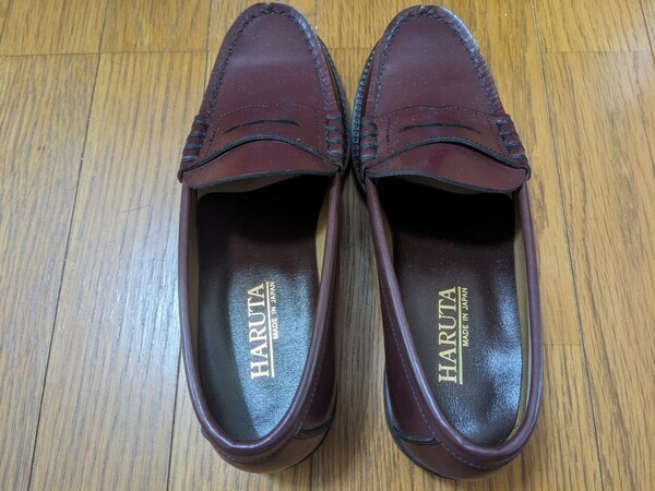 [送料無料] HARUTA ハルタ ローファー 茶 24.5cm (未使用) 革靴 ブラウン